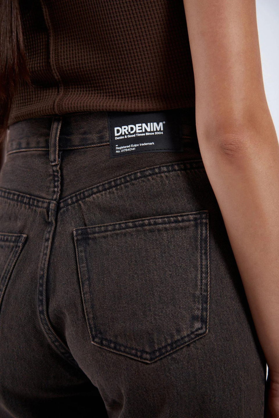 Echo - Tar Jet Brown Jeans