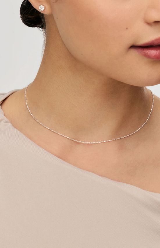 Celestial Chain Necklace in Silver