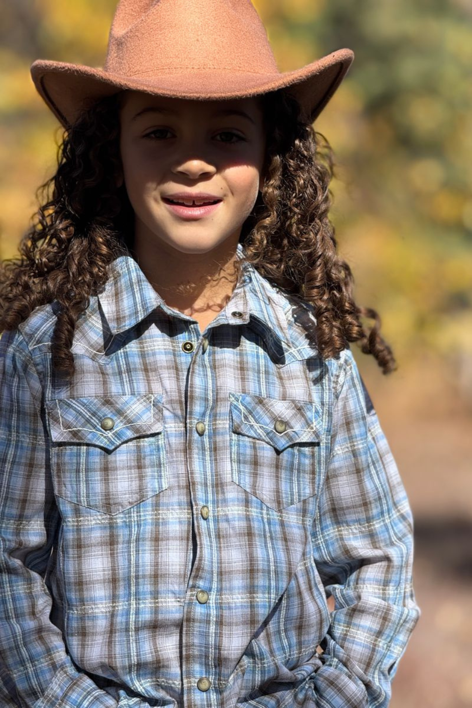 Me &amp; Henry Howdy Western Plaid Woven Shirt