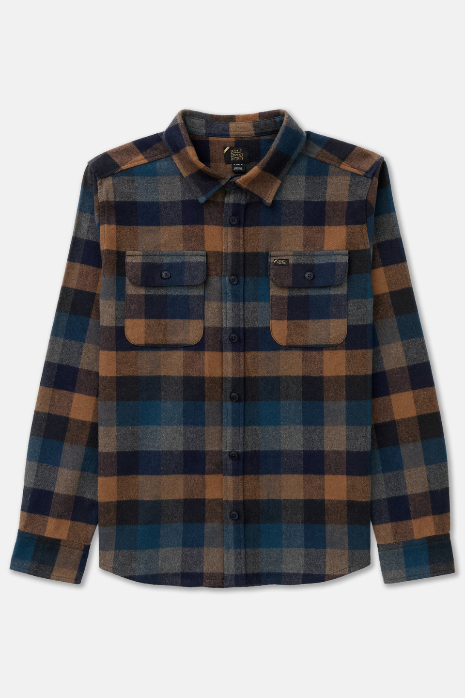 RVCA Dayshift Blanket Flannel Long Sleeve Shirt