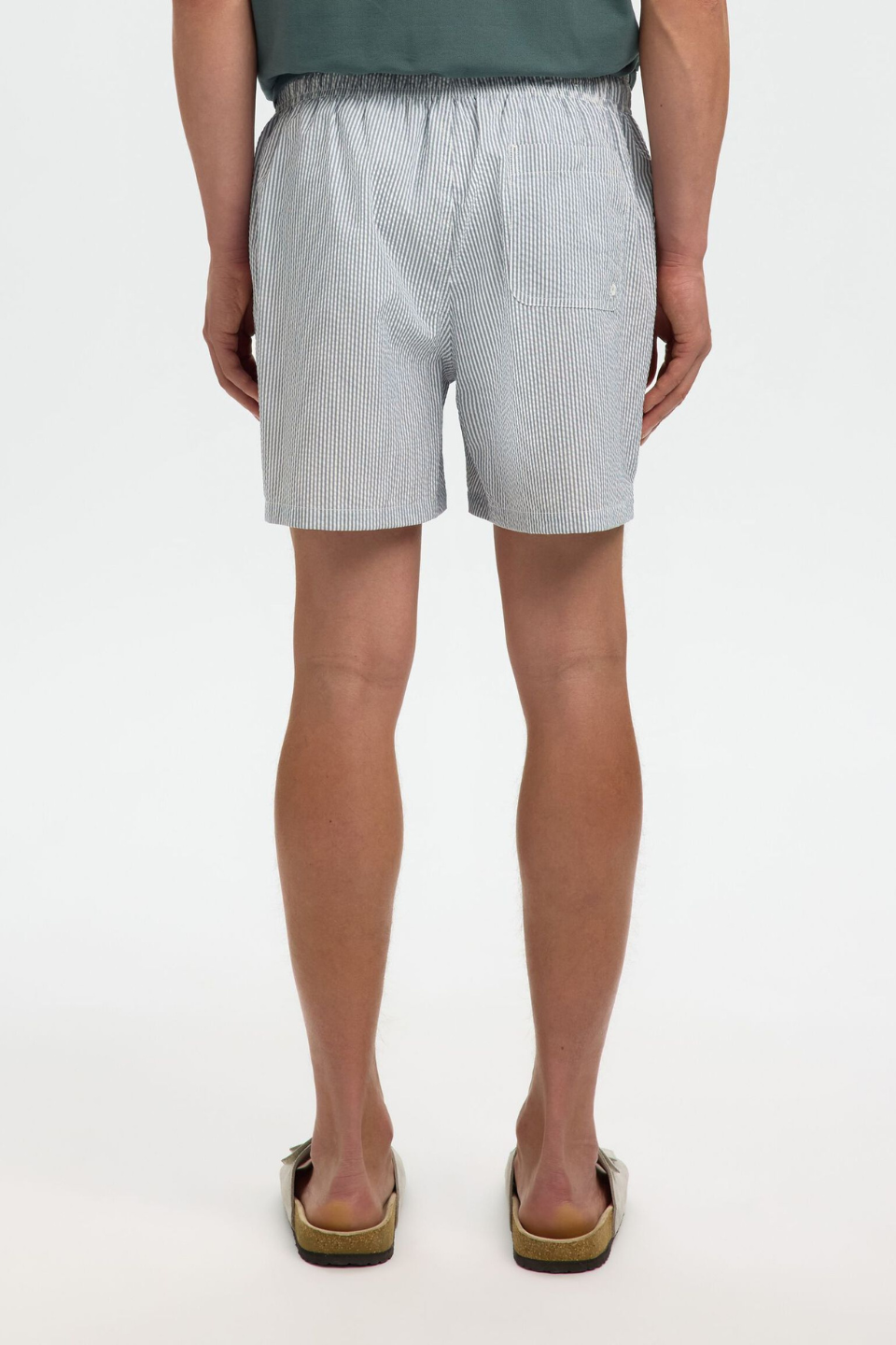 SEERSUCKER SWIM SHORTS - Hot Peppers Clothing