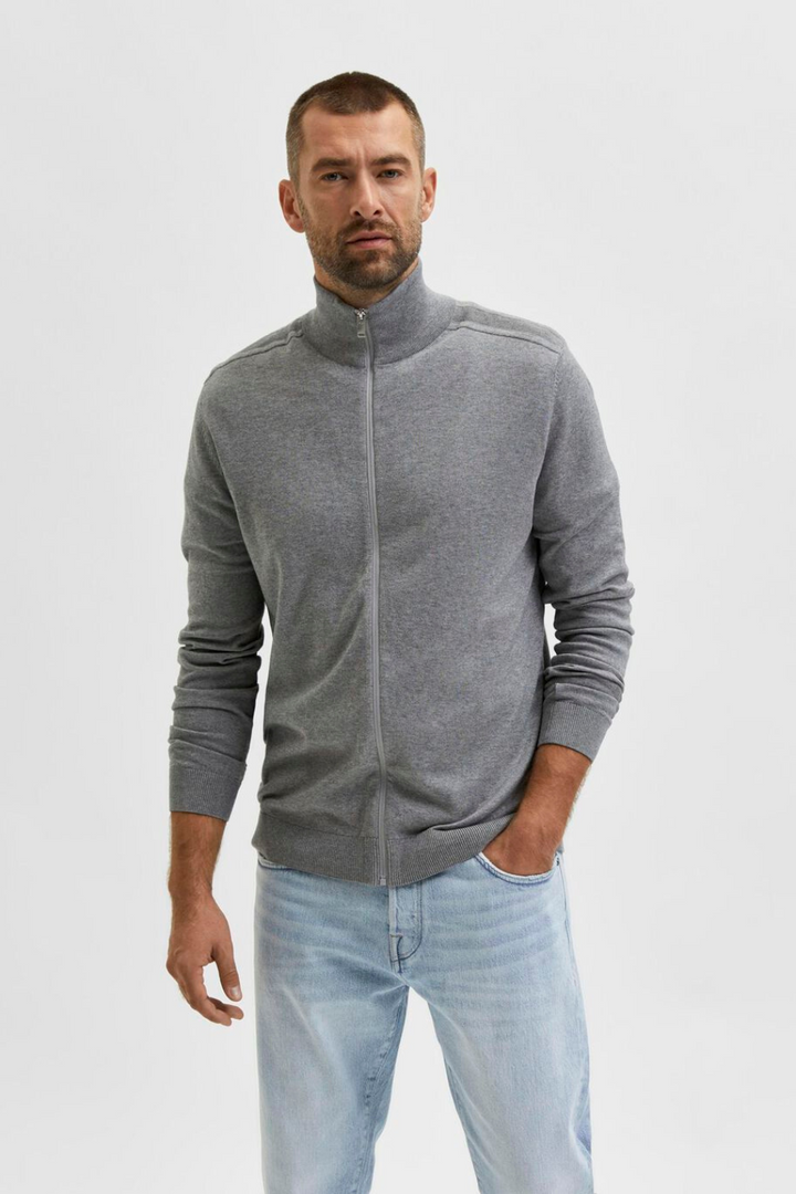 ZIP-UP CARDIGAN