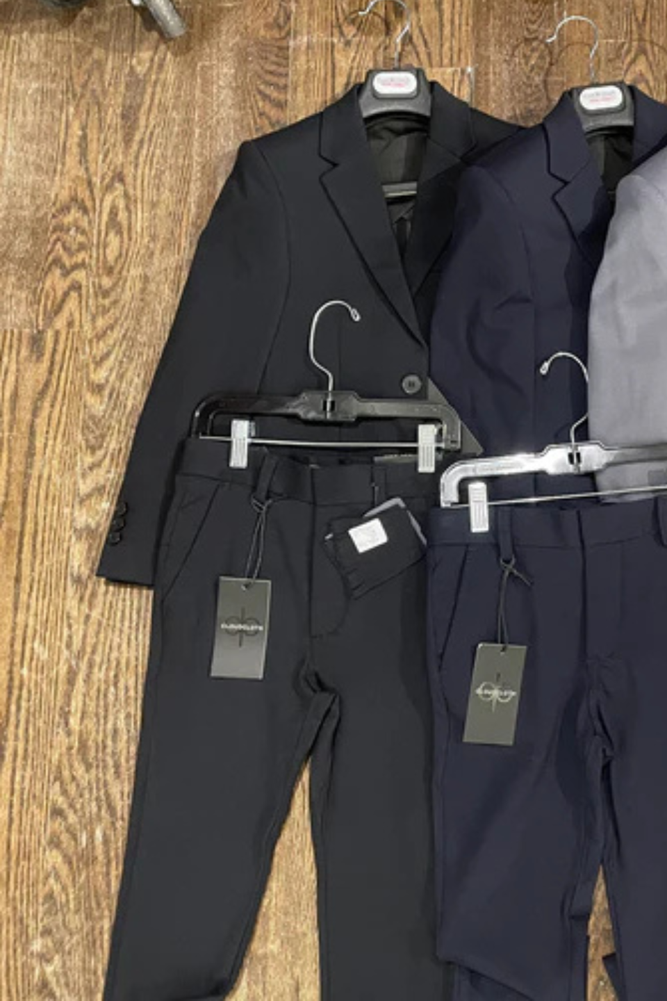 AXNY Black Flex Suit Blazer AMERICAN EXCHANGE