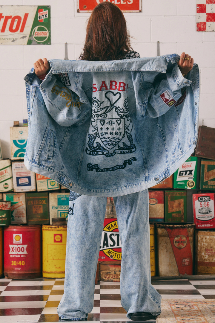 THE MERMAID RACING DENIM JACKET SABBI