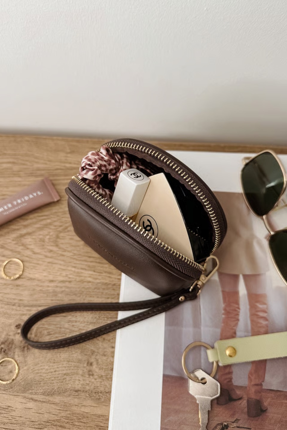 LOUENHIDE Paige Purse in Chocolate - Hot Peppers Clothing