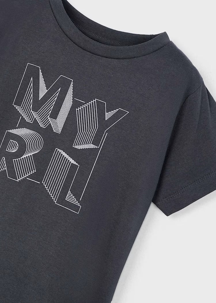 Basic Letter Print T-Shirt