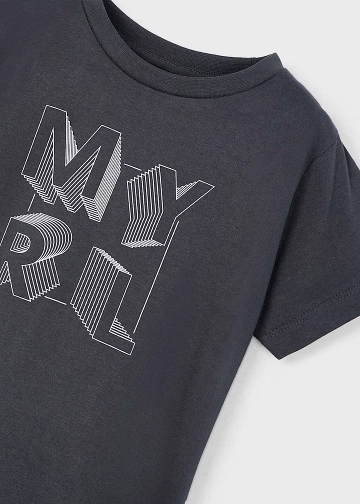 Basic Letter Print T-Shirt