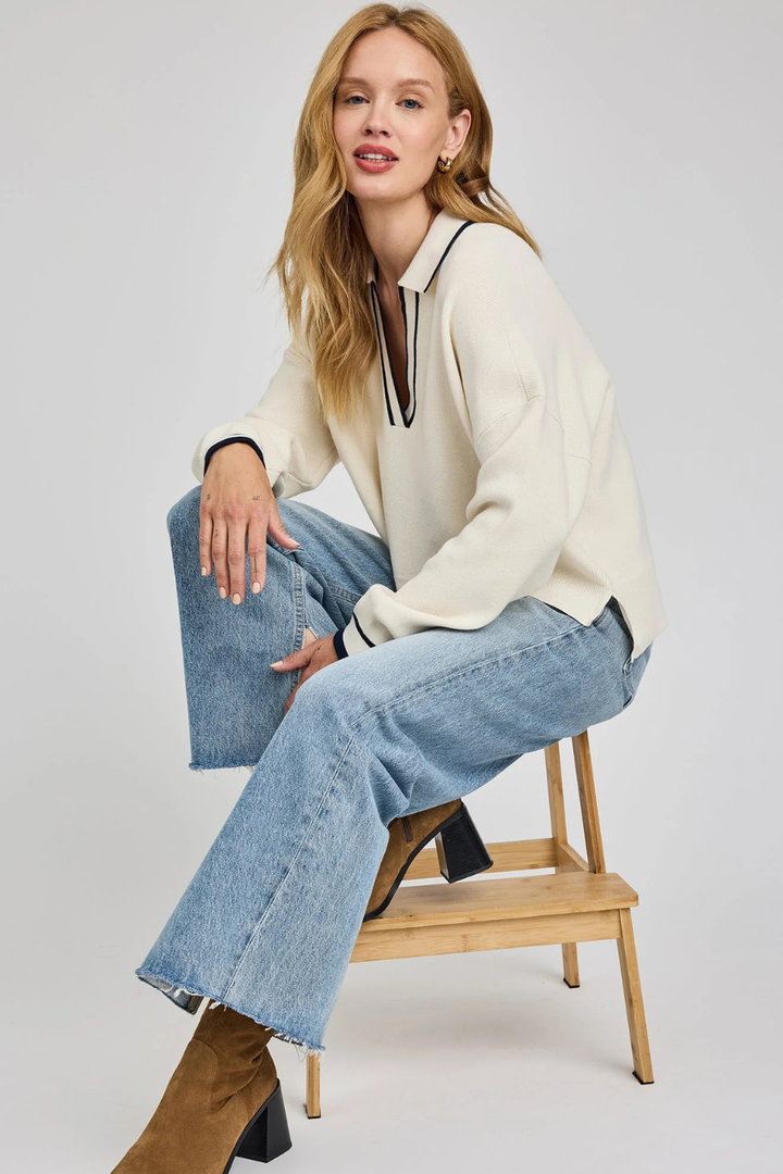 Tristan V-Neck Sweater - Hot Peppers Clothing
