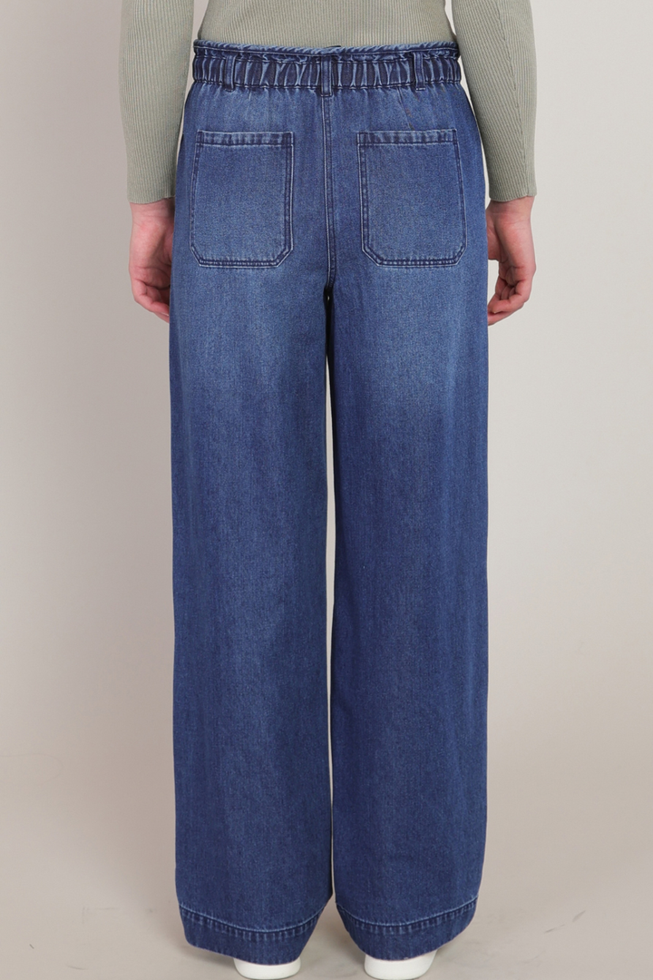 Dex Sloane Drawstring Wide-Leg Jeans