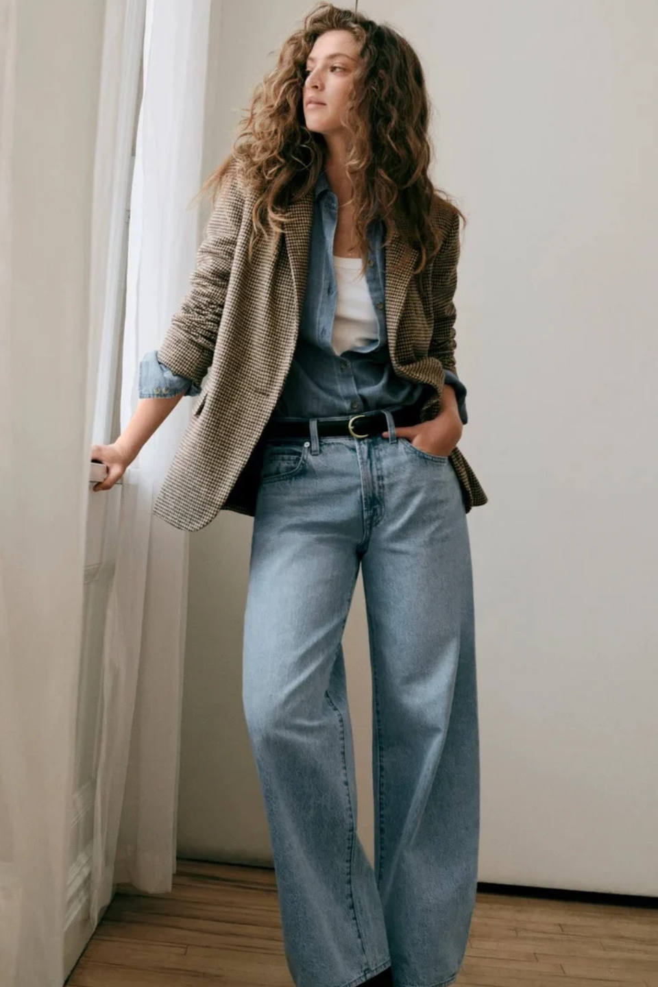 Z Supply The Show Off High-Rise Bowed Denim