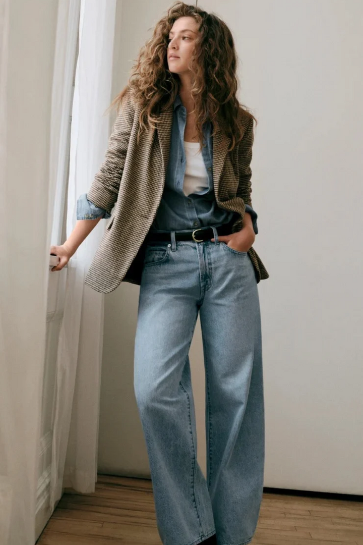 Z Supply The Show Off High-Rise Bowed Denim