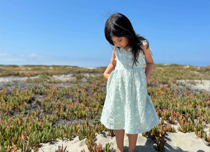 Penny Dress in Blue Dandelion