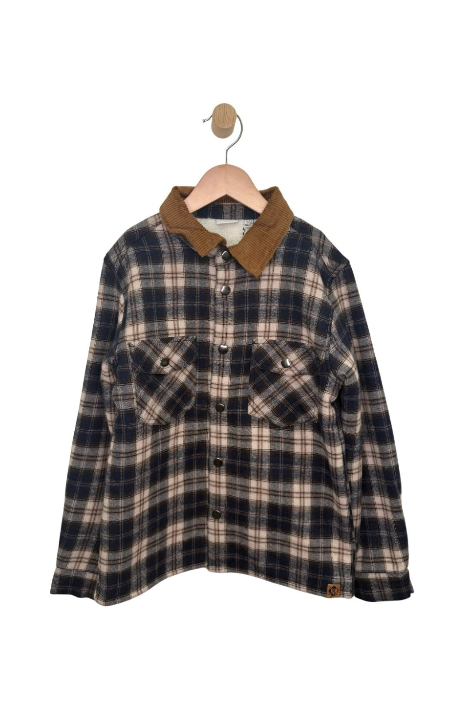 MID Kids Boys Sherpa-Lined Plaid Shacket