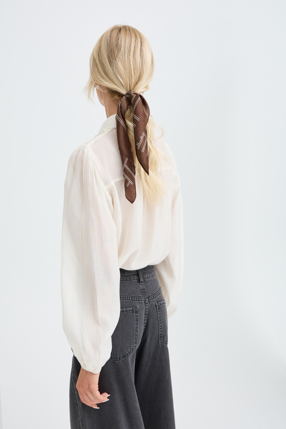 b.young Wioletta Silk Scarf