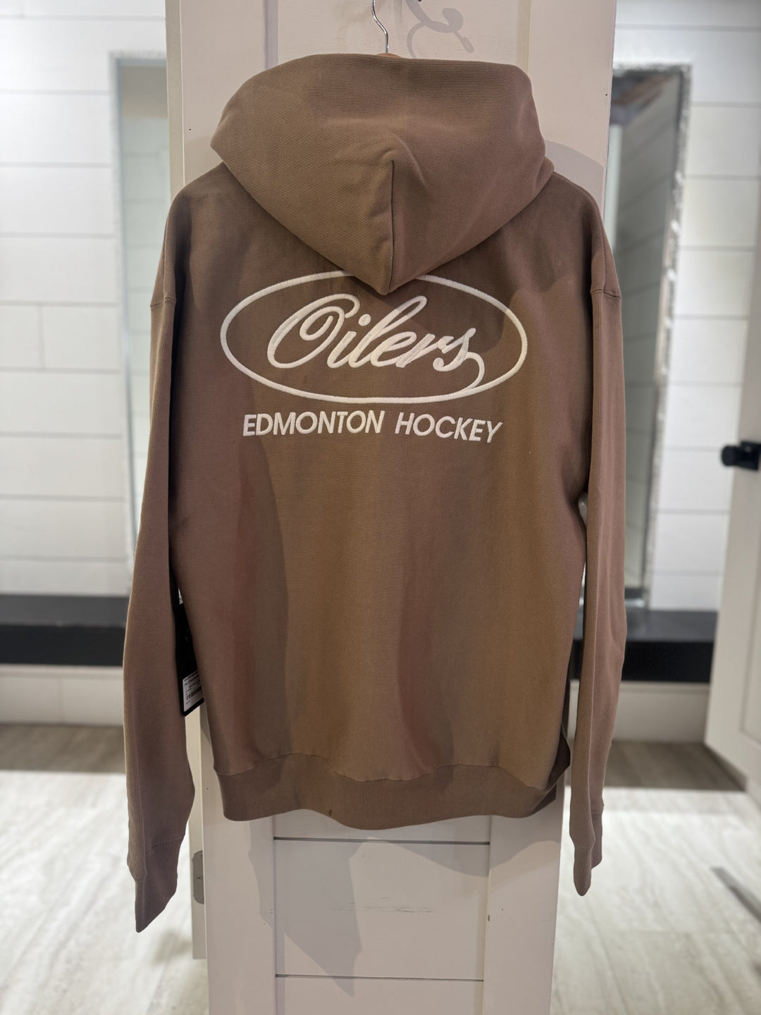 Edmonton Oilers Triple Double Foundation '47 Hoodie in Tan
