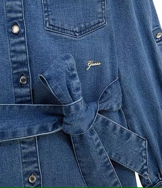 Belted Denim Shirt Dress