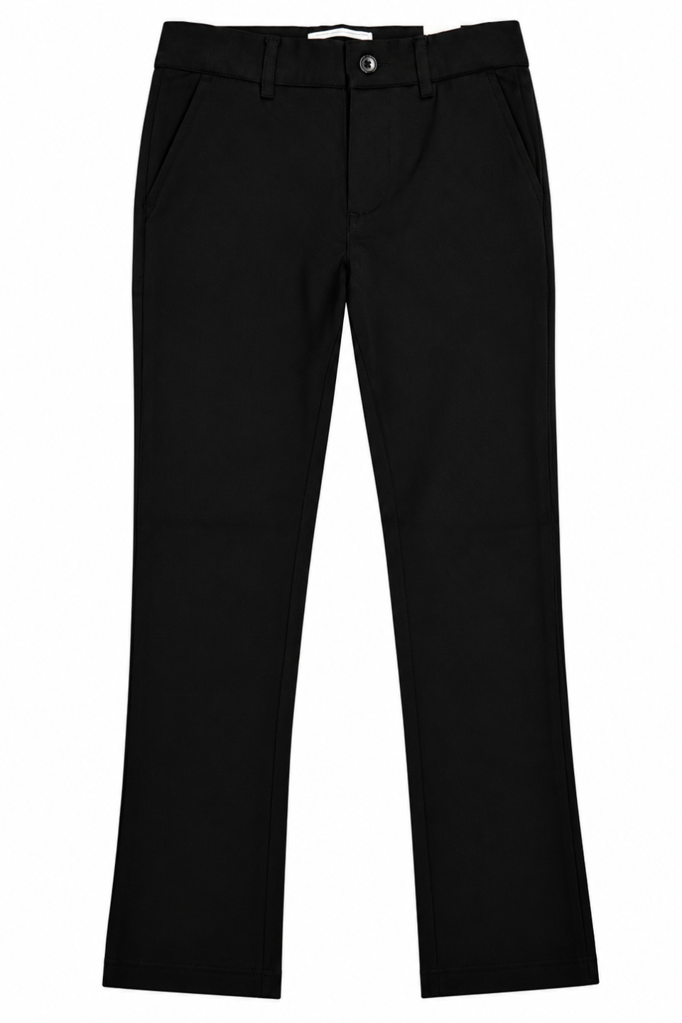 American Exchange Youth Slim Fit 4-Way Stretch Solid Knit Dress Pants – Black