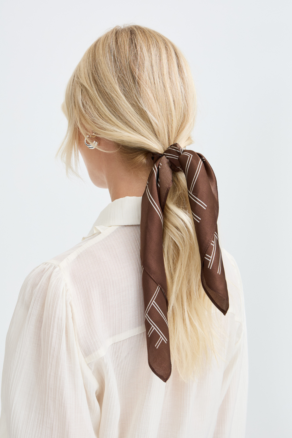 b.young Wioletta Silk Scarf