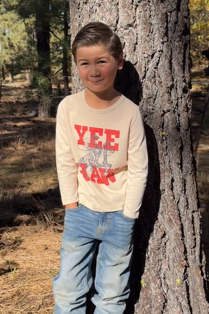 Me &amp; Henry Cherokee Yee Haw Printed Tee