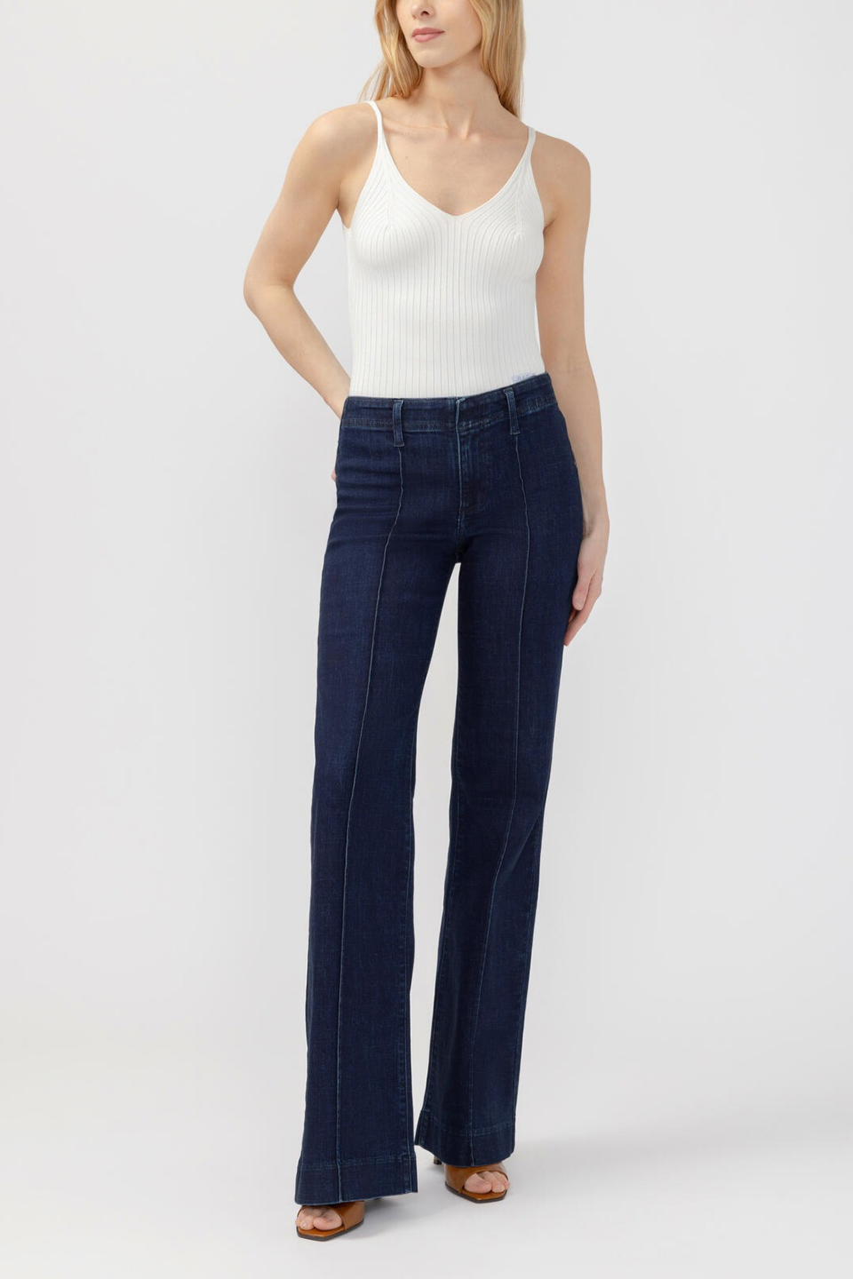 Silver Suki Trouser Leg Jeans