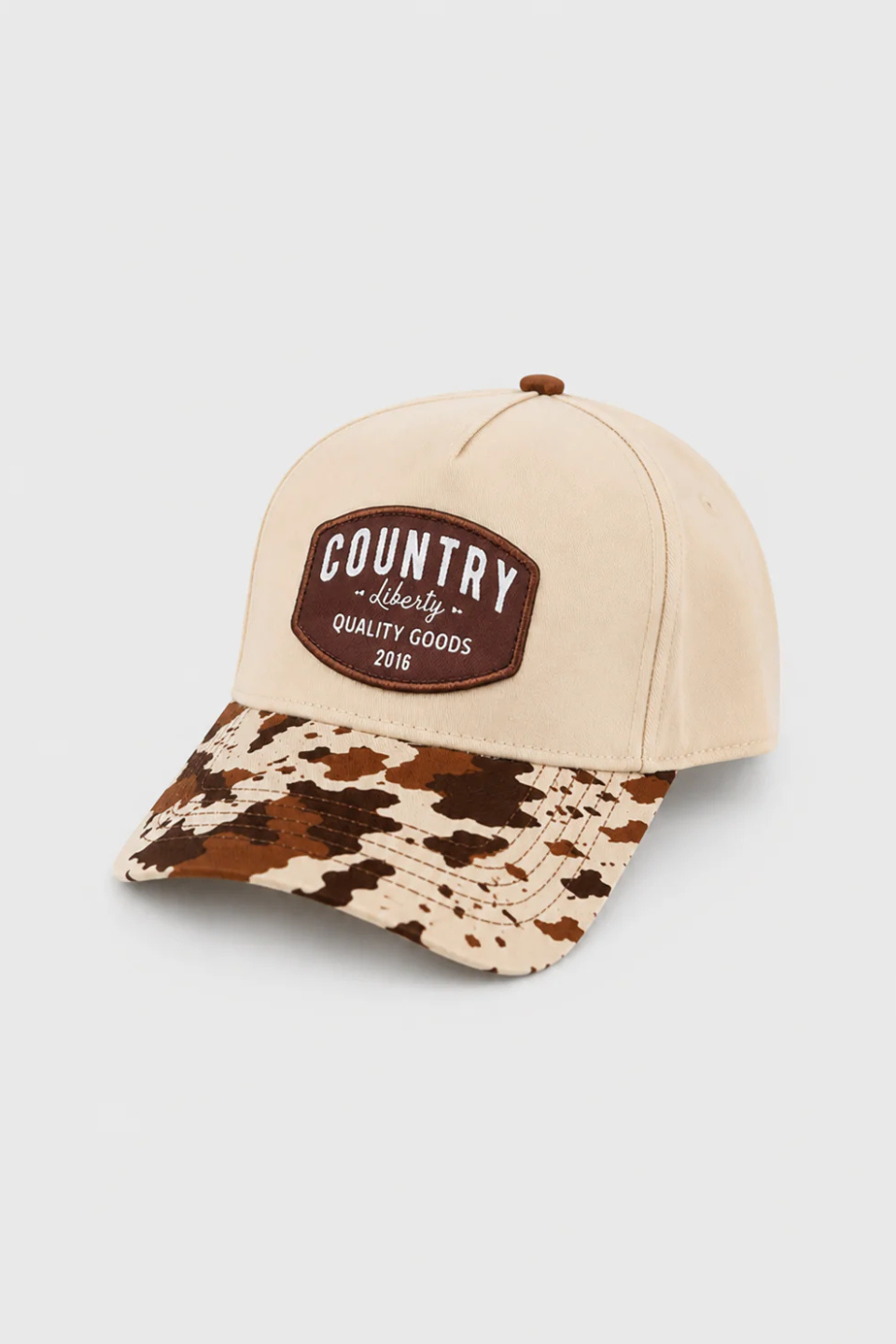 Country Liberty Natural/Cowprint Backroad Hat COUNTRY LIBERTY