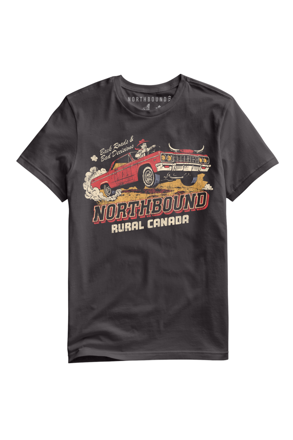 BACK ROADS & BAD DECISIONS T-SHIRT - Hot Peppers Clothing