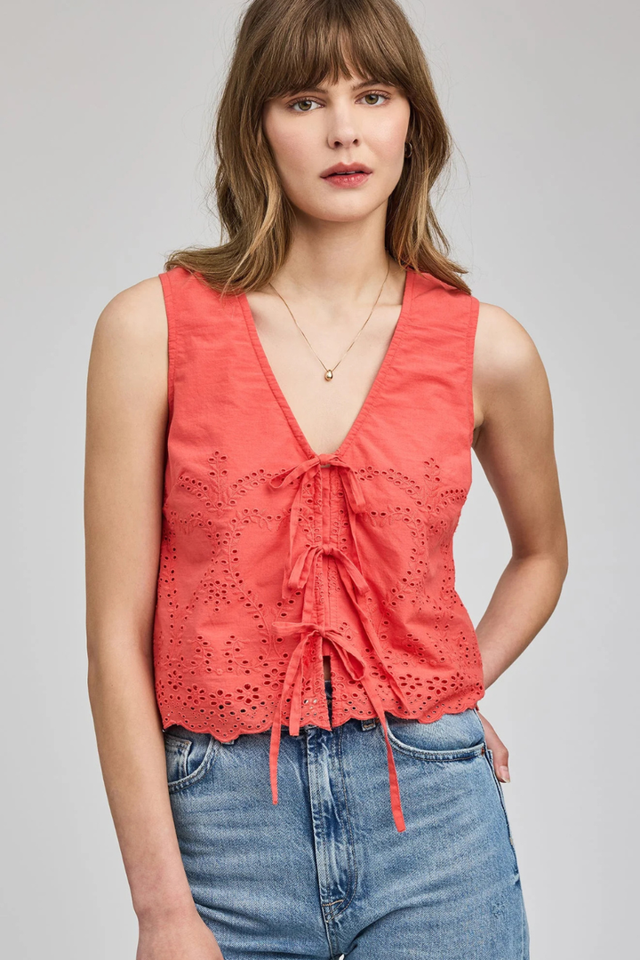 Rhea Sleeveless Top - Hot Peppers Clothing