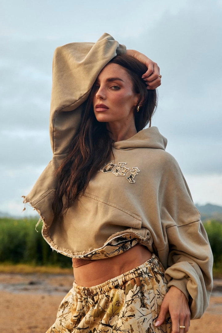 SABBI THE TREES COMPANY CROP HOODIE