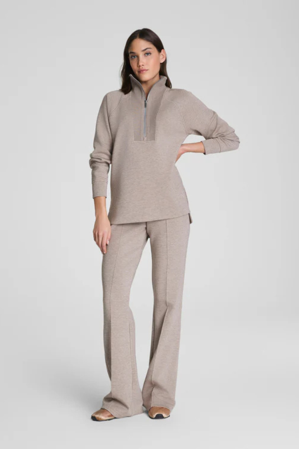 AirEssentials® Brushed Half Zip Tunic