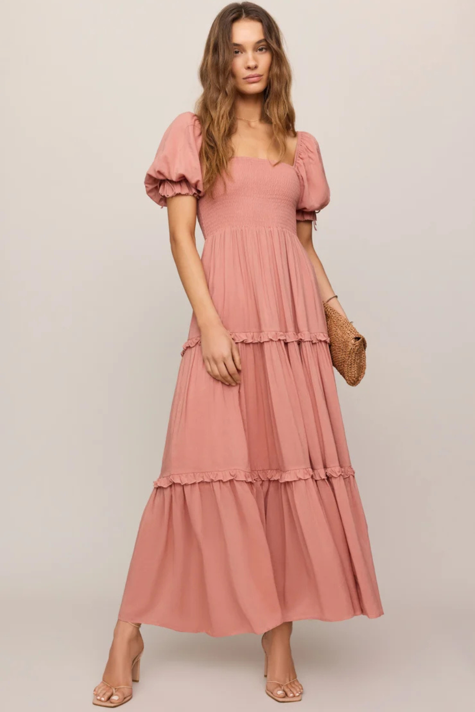 Z Supply Eliora Smocked Maxi Dress