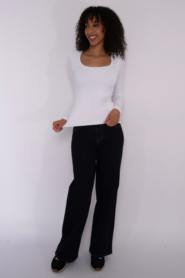 Second Skin by RD Style Mariana 23 Long Sleeve Scoop Neck Top