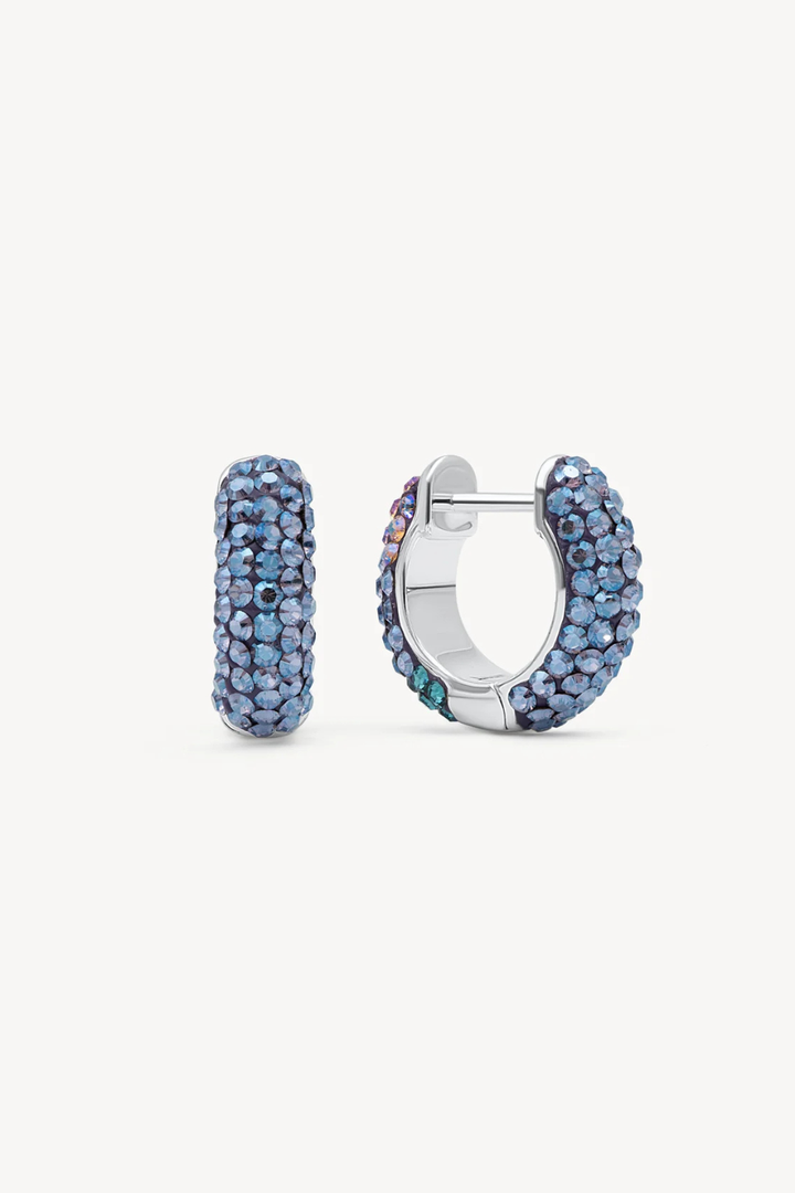 Empress and Northern Lights Sparkle Reversible Hoop Earrings