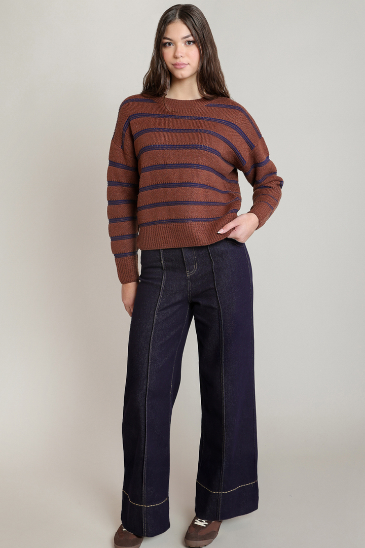 Dex Jacqueline Stripe Crewneck