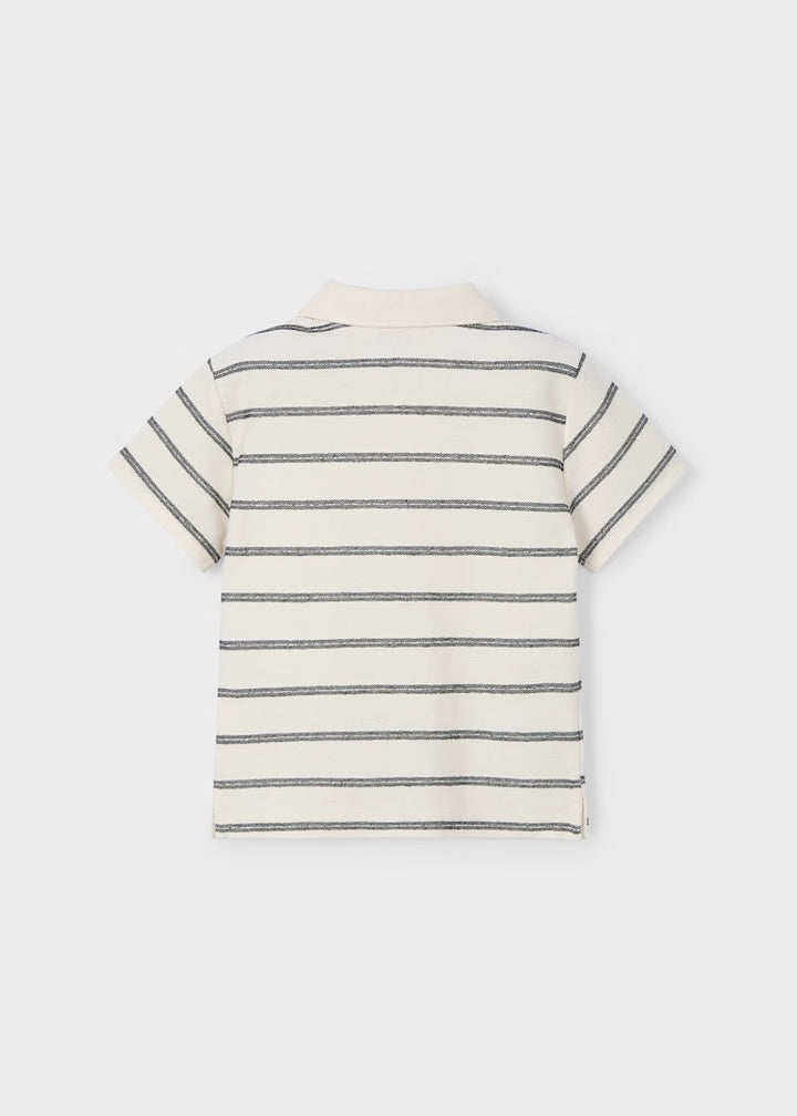 Stripe Polo Shirt With Pocket
