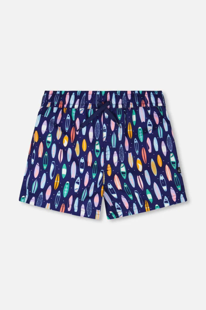 Boardshorts Blue Surfboard Print