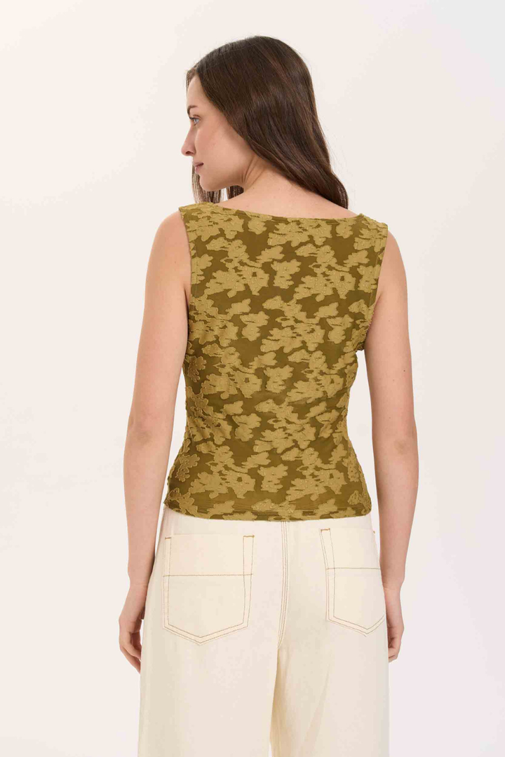 24COLOURS Soren Floral Mesh Tank
