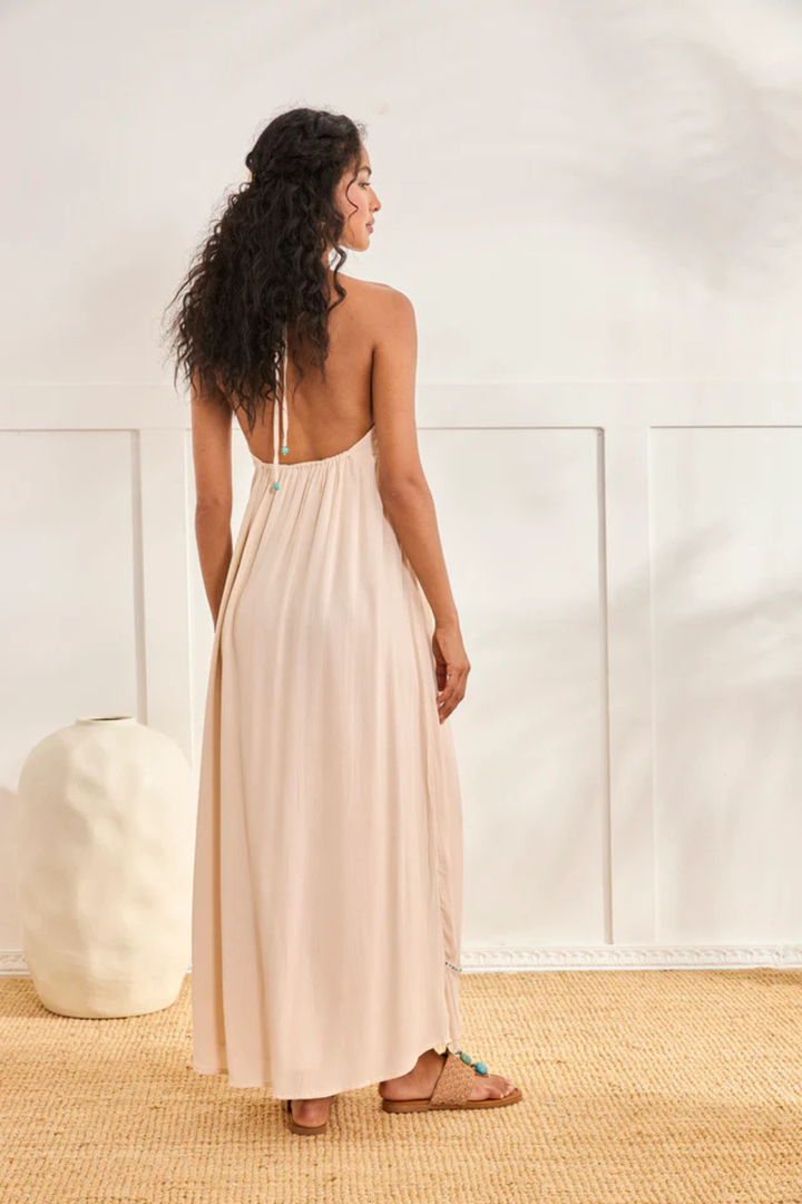 NKNnekane EMBROIDERED HALTER DRESS - Hot Peppers Clothing