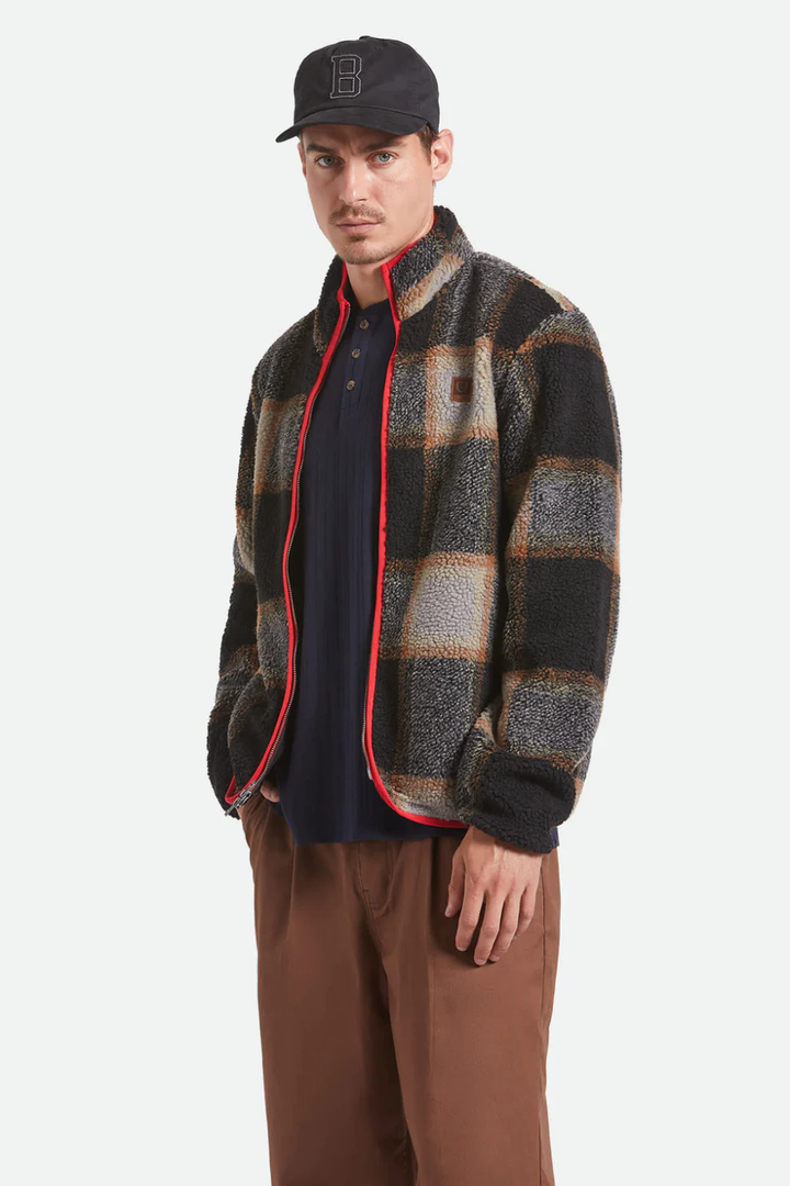 Buffalo Plaid Sherpa Full Zip