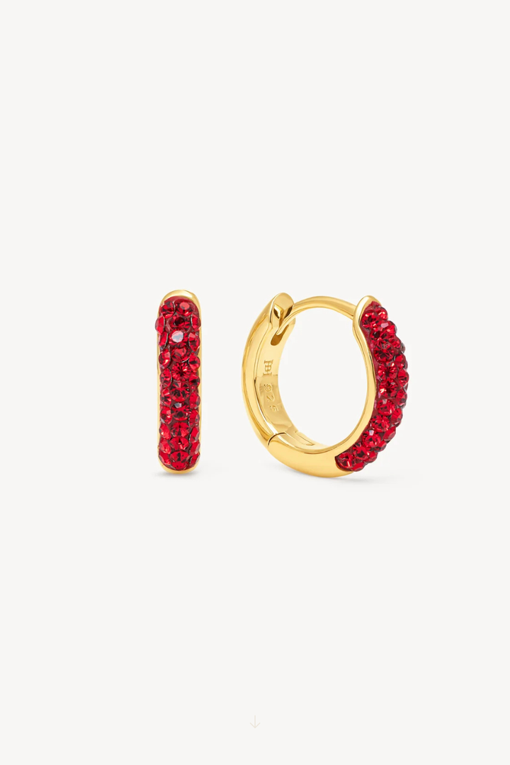 Red Velvet Always On Sparkle Hoop Earrings