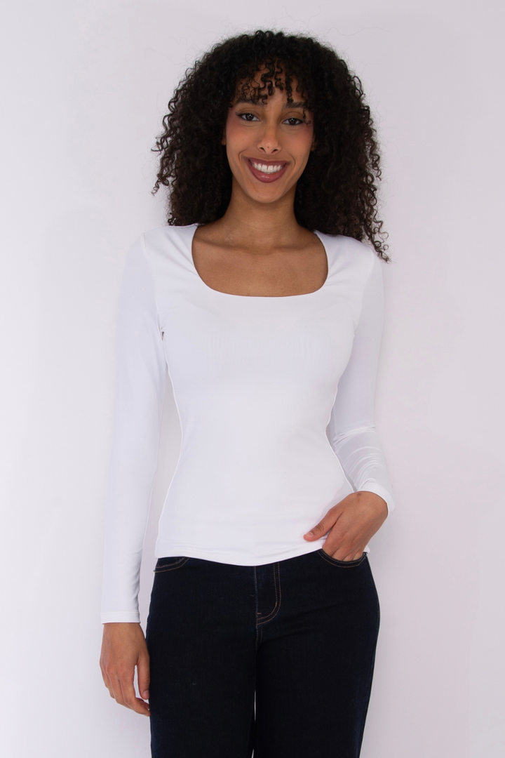 Second Skin by RD Style Mariana 23 Long Sleeve Scoop Neck Top