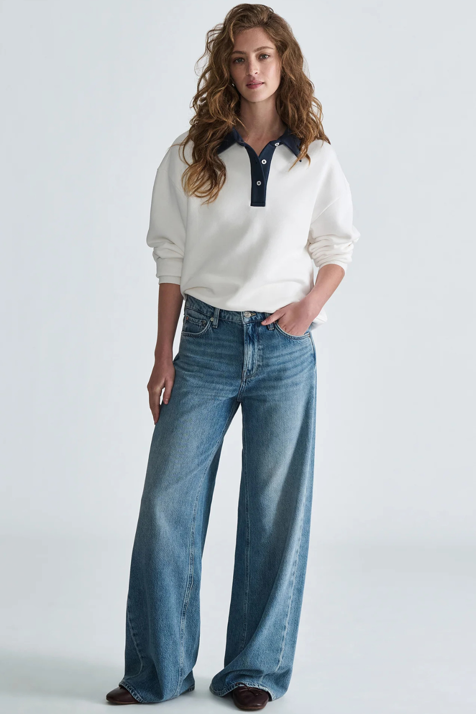 Mavi Fleece Polo Sweatshirt