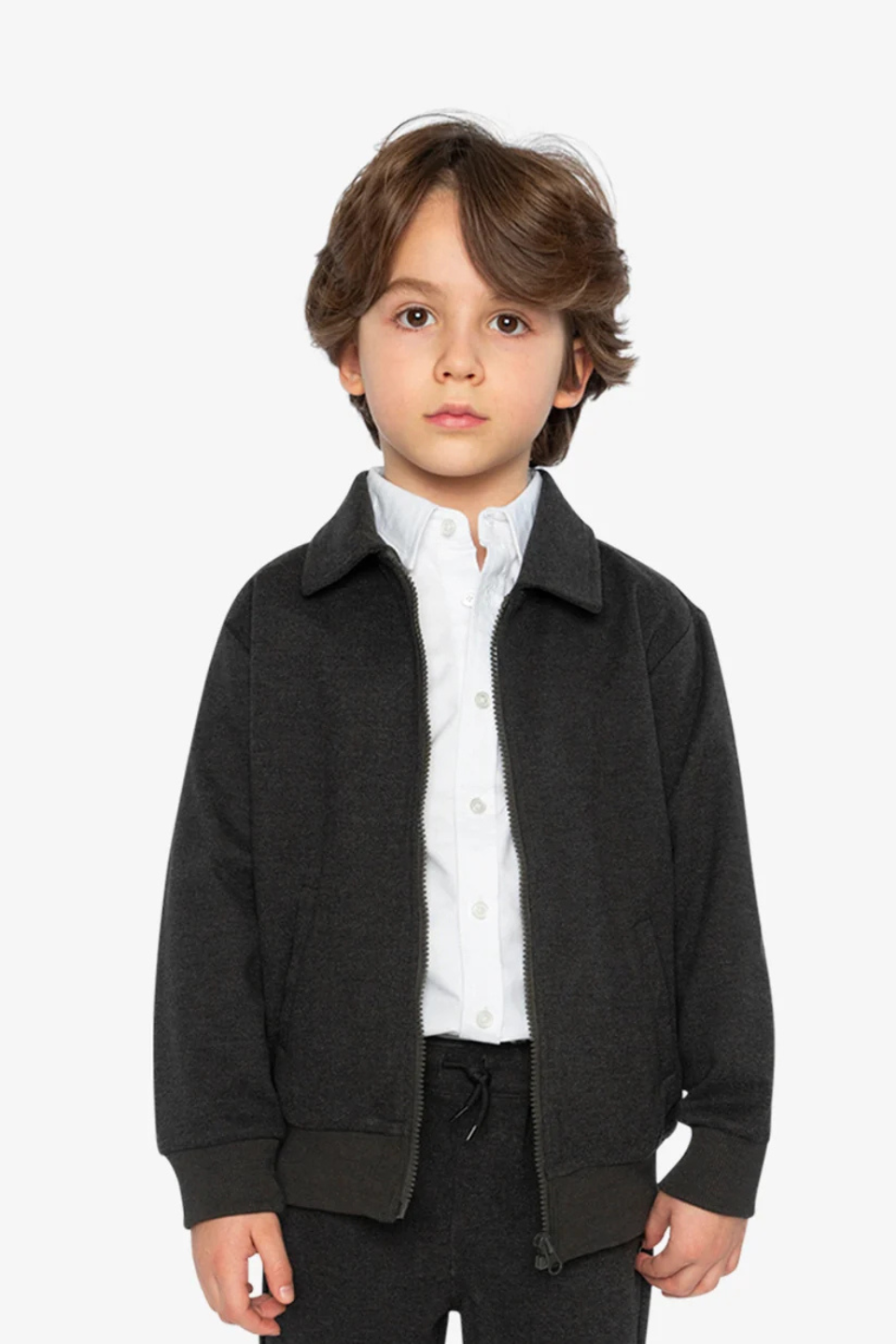 Deux Par Deux Front Zip Jacket
