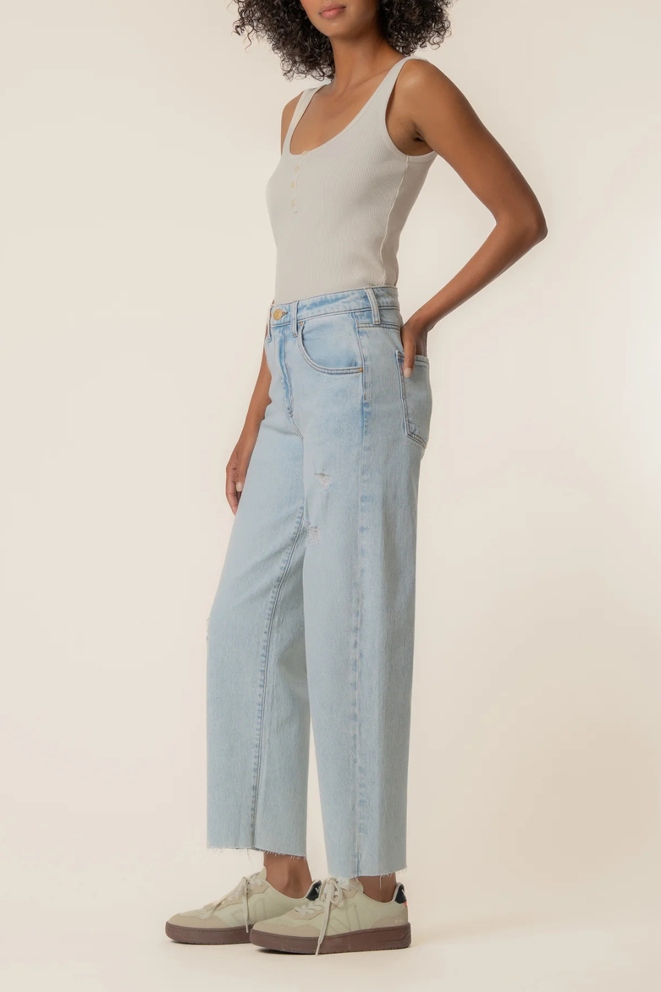 Kut From The Kloth Gwen High Rise Wide Leg in Care Wash KUT