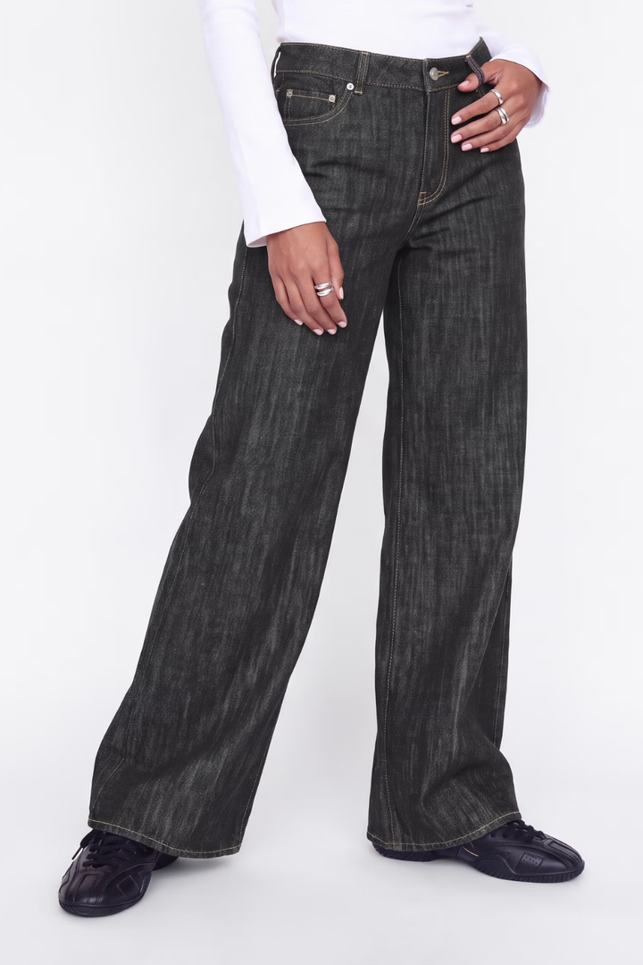 JJXX Oslo Mid-Waist Wide Flared Jeans