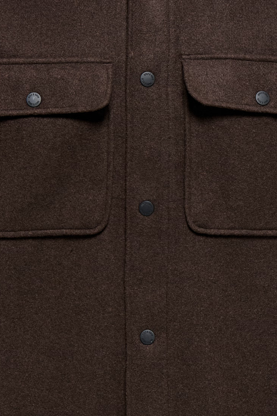 ONLY &amp; SONS Ash Wool Shirt
