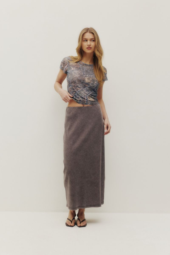 Pamerla Rib Skirt - Hot Peppers Clothing