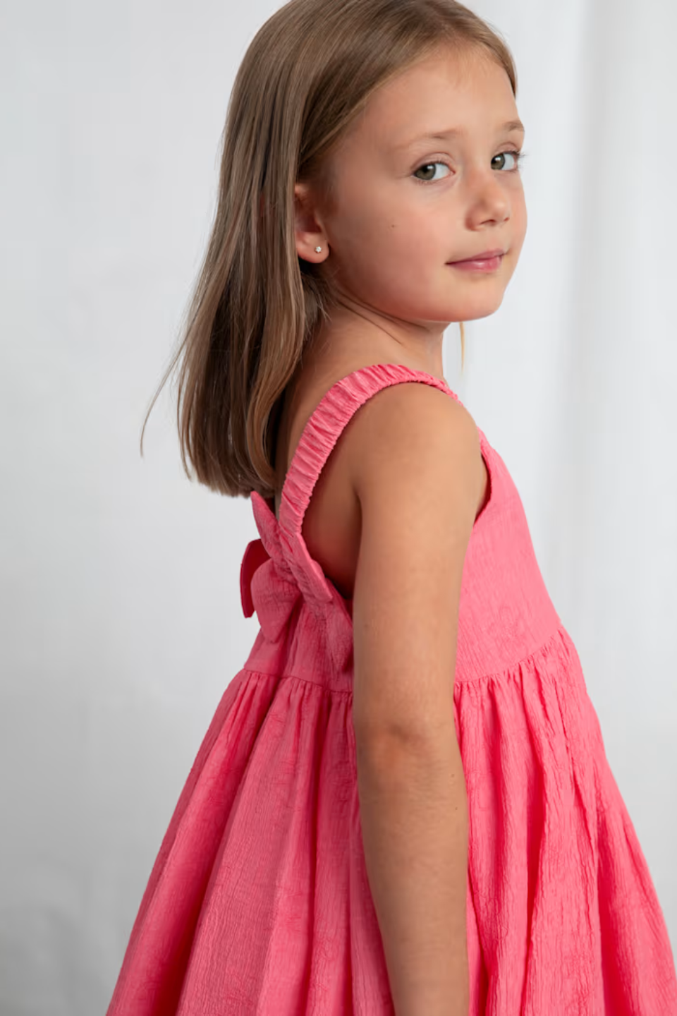 Geranium Back Bow Dress