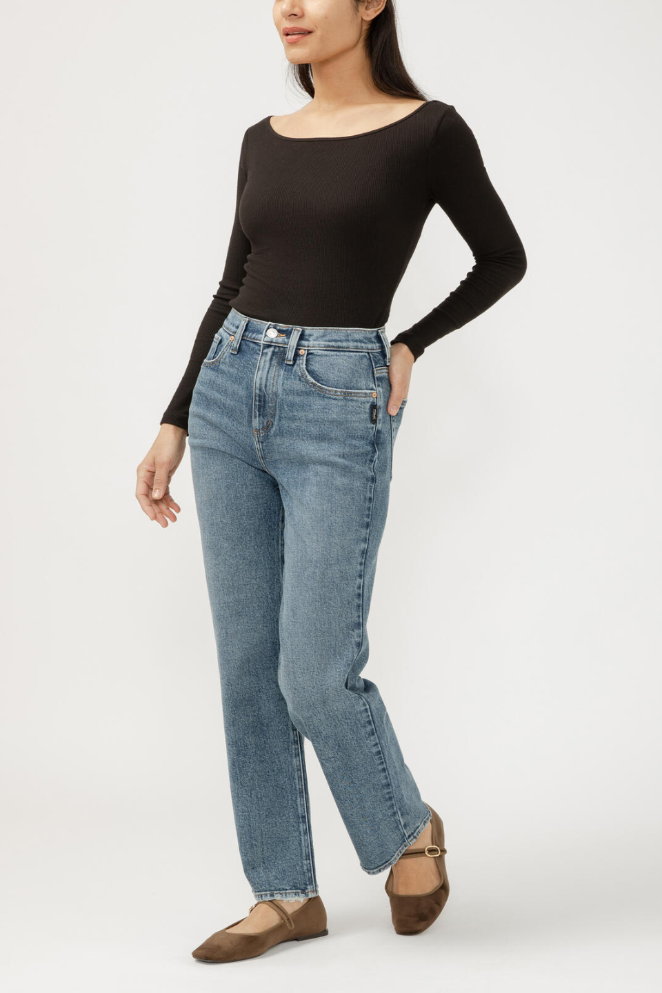 Highly Desirable High Rise Straight Leg Jeans