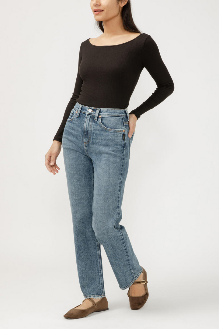 Highly Desirable High Rise Straight Leg Jeans