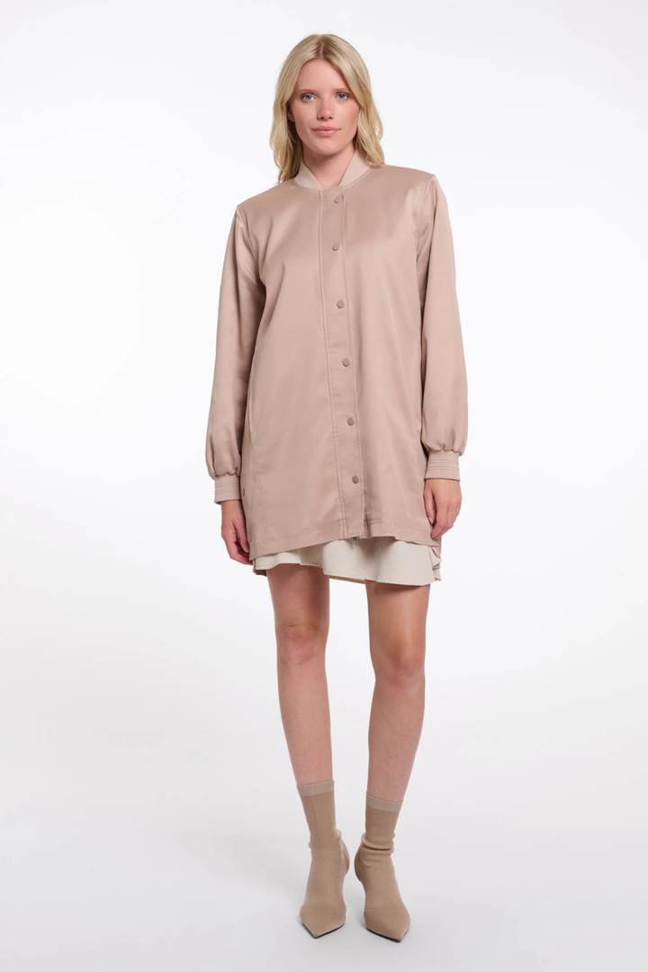 Pina long bomber jacket - Hot Peppers Clothing